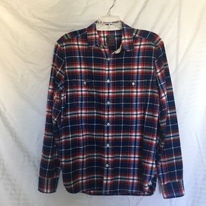 Plaid flannel button down shirt | GAP | RN 54023